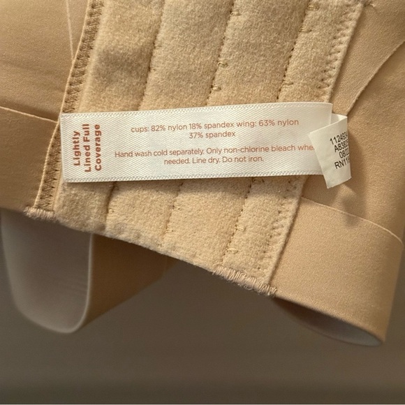 Cacique Lane Bryant Lightly Lined Full Coverage Underwire Beige Tan Bra Size 46F - Picture 6 of 9